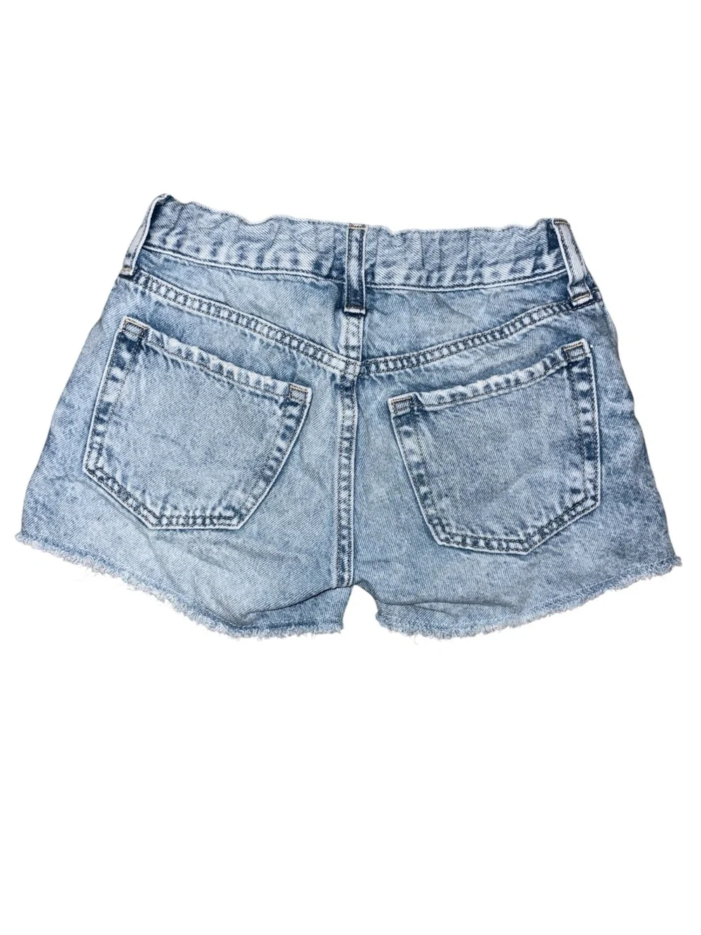 GAP Light Blue Distressed Denim Shorts for Kids